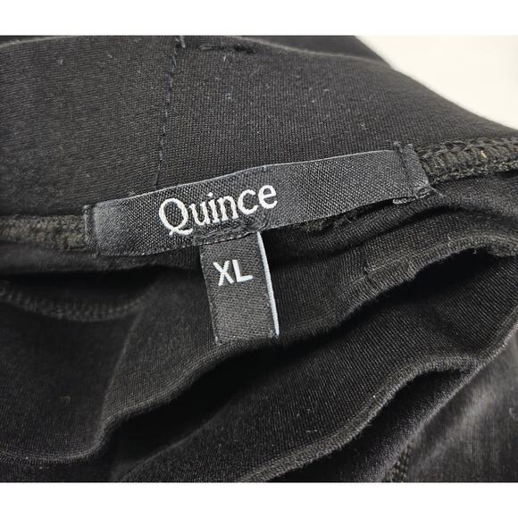 QUINCE WOMEN'S BLACK ULTRA-STRETCH PONTE STRAIGHT LEG PANT SIZE PETITE X-LARGE - Picture 8 of 10